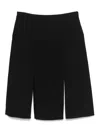 Khaite Kidd Pleated Midi Skirt In Black