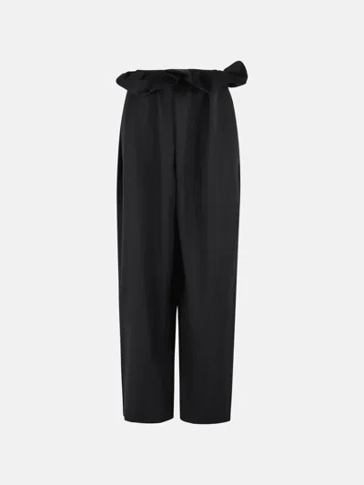 Khaite 'kira' Black Virgin Wool Pants