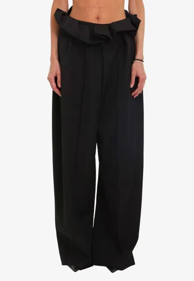 Khaite Kira Oversized Pants In White