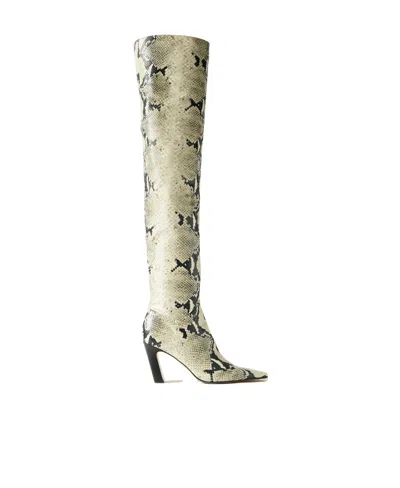 Khaite Knee-length Boots In Animal Print
