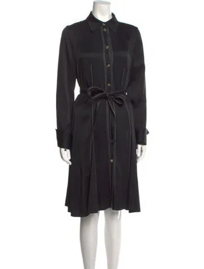 Pre-owned Khaite Knee-length Dress In Black
