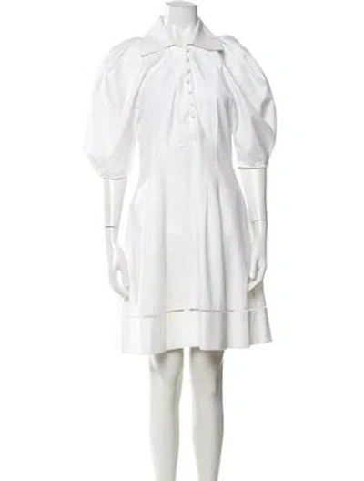 Pre-owned Khaite Knee-length Dress In White
