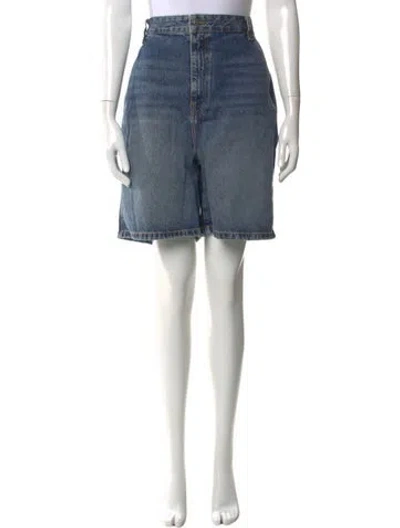 Pre-owned Khaite Knee-length Shorts In Blue