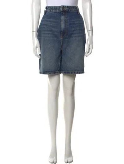 Pre-owned Khaite Knee-length Shorts In Blue