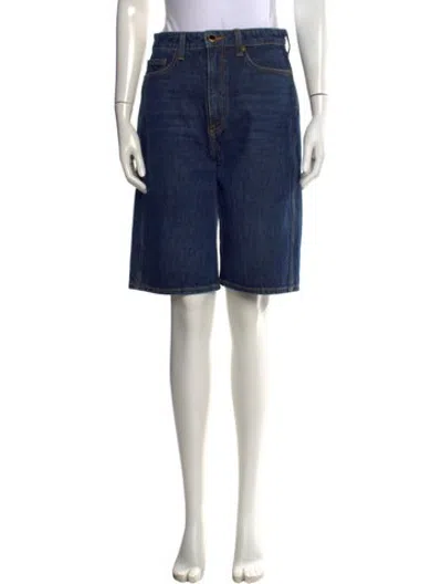 Pre-owned Khaite Knee-length Shorts In Blue