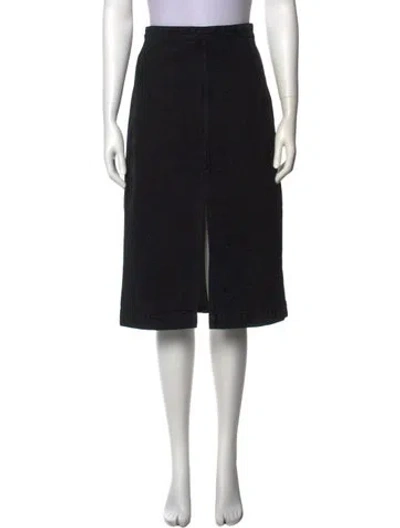 Pre-owned Khaite Knee-length Skirt In Black