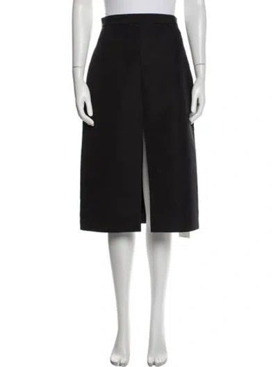 Pre-owned Khaite Knee-length Skirt In Black