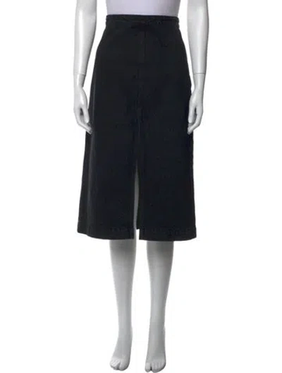 Pre-owned Khaite Knee-length Skirt In Black