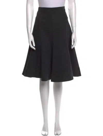 Pre-owned Khaite Knee-length Skirt In Black