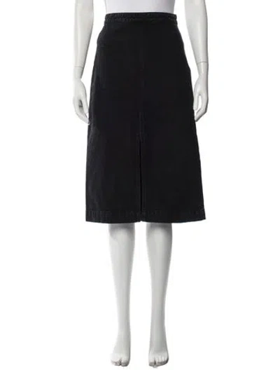 Pre-owned Khaite Knee-length Skirt In Black