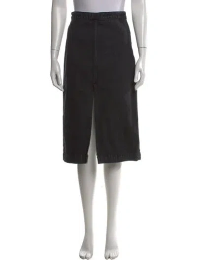 Pre-owned Khaite Knee-length Skirt In Black
