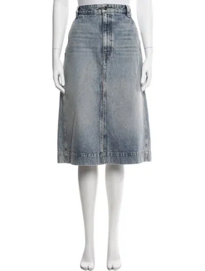 Pre-owned Khaite Knee-length Skirt In Blue