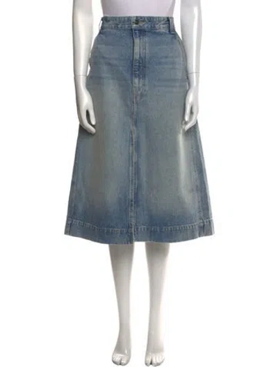 Pre-owned Khaite Knee-length Skirt In Blue