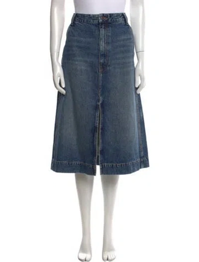 Pre-owned Khaite Knee-length Skirt In Blue