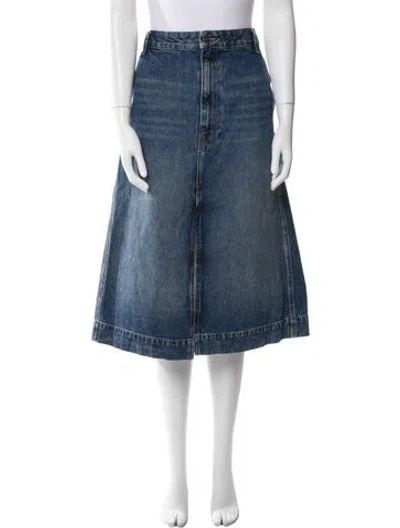 Pre-owned Khaite Knee-length Skirt In Blue