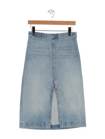 Pre-owned Khaite Knee-length Skirt In Blue