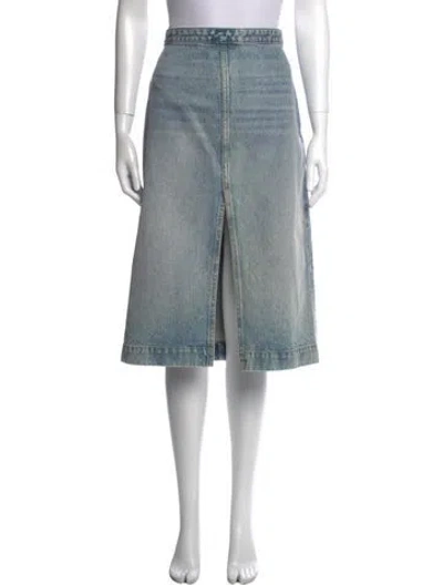 Pre-owned Khaite Knee-length Skirt In Blue