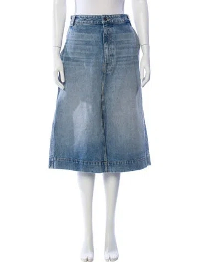Pre-owned Khaite Knee-length Skirt In Blue