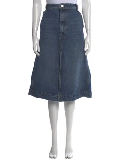 Pre-owned Khaite Knee-length Skirt In Blue