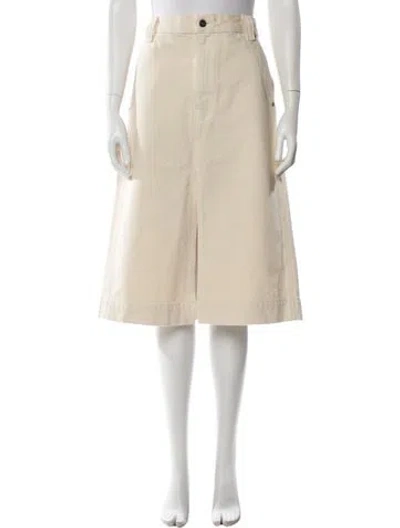 Pre-owned Khaite Knee-length Skirt In Neutral
