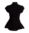 Khaite Andra Knit Top In Black