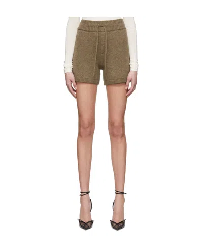 Khaite Knitted Shorts In Pink