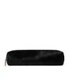 Khaite Kye Calf Hair Clutch In Black