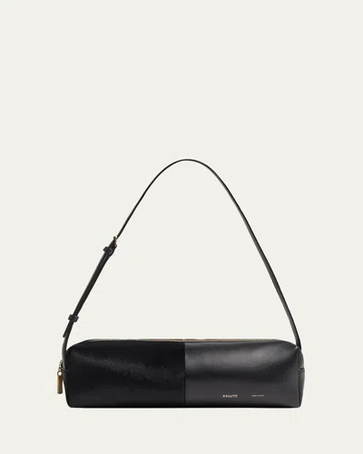 Khaite Kye Leather & Calf Hair Shoulder Bag In Multi
