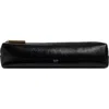 Khaite Kye Leather Pencil Case In Black