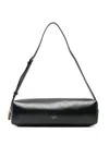 Khaite Kye Glossed-leather Shoulder Bag