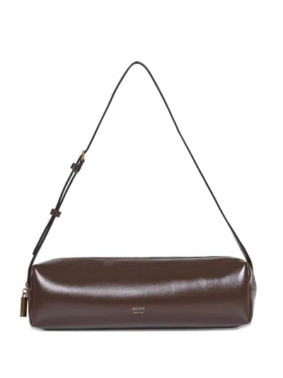 Khaite Kye Leather Shoulder Bag In Brown