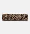 Khaite Kyle Leopard Print Genuine Calf Hair Pencil Case In Multi
