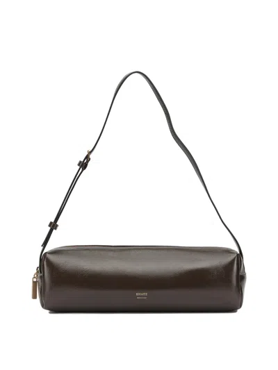 Khaite "kye" Medium Shoulder Bag In Brown