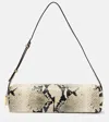 Khaite Kye Micro Snake-effect Leather Shoulder Bag In White