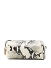 Khaite Mini Kye Python Print Leather Crossbody Bag In Multi