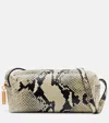 Khaite Mini Kye Python Print Leather Crossbody Bag In Multi