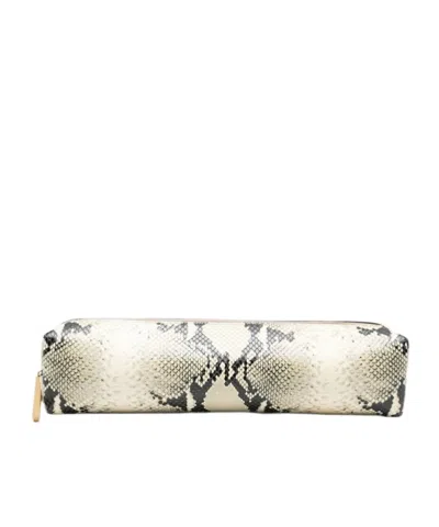 Khaite Kye Pencil Case Clutch Bag In White