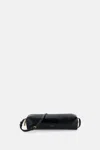 Khaite Kye Glossed-leather Shoulder Bag In Black