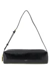Khaite Kye Glossed-leather Shoulder Bag In Black