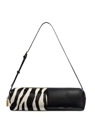 Khaite Kye Shoulder Bag In Amethyst Multi In Black