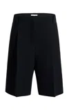 Khaite Laden Low-rise Suiting Shorts In Black