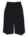 Khaite Laden Pleat-detail Tailored Shorts