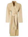 Khaite Lagden Coat In Neutral
