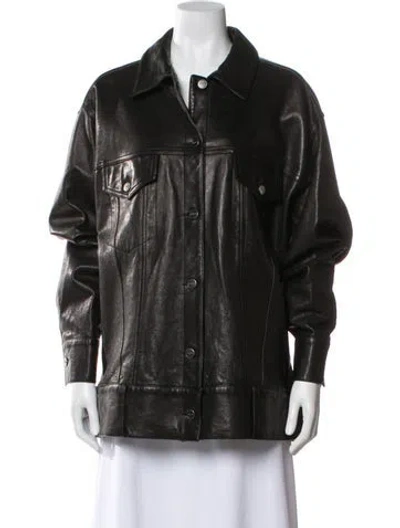 Pre-owned Khaite Lambskin Jacket In Black
