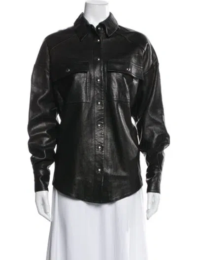 Pre-owned Khaite Lambskin Jacket In Black