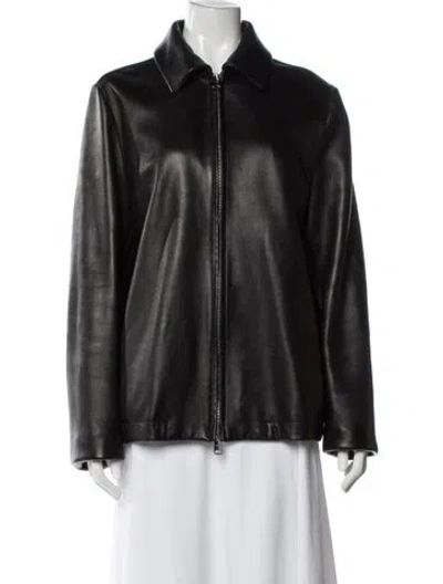 Pre-owned Khaite Lambskin Jacket In Black