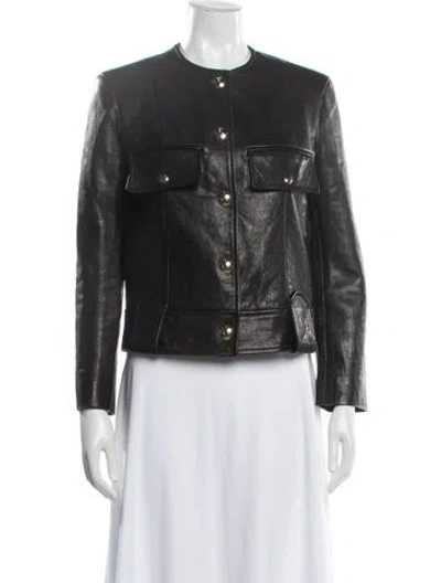 Pre-owned Khaite Lambskin Jacket In Black
