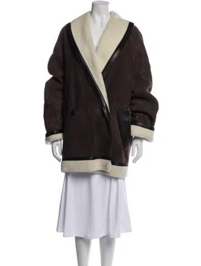 Pre-owned Khaite Lambskin Jacket In Brown