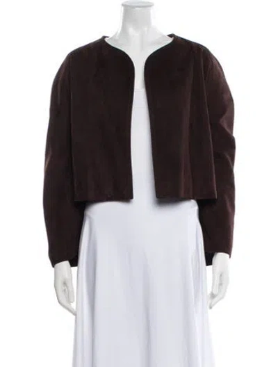 Pre-owned Khaite Lambskin Jacket In Brown