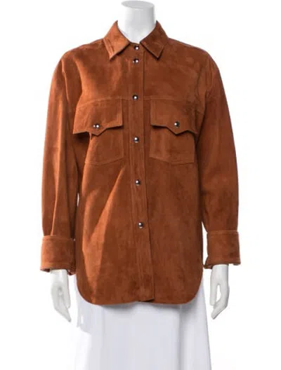 Pre-owned Khaite Lambskin Jacket In Orange